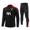 Liverpool Training Sweatshirts Quarter-zip 2024-25 Schwarze Für Kinder